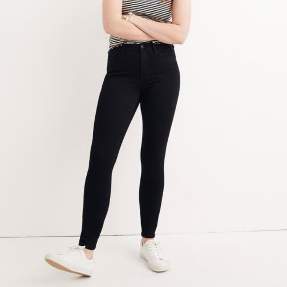 Madewell roadtripper high-waisted black jean